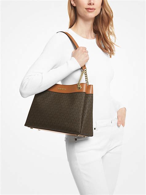 michael kors lori|Lori Medium Logo Tote Bag .